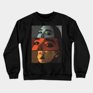 Vintage Aesthetic Girl Tongue Out Crewneck Sweatshirt